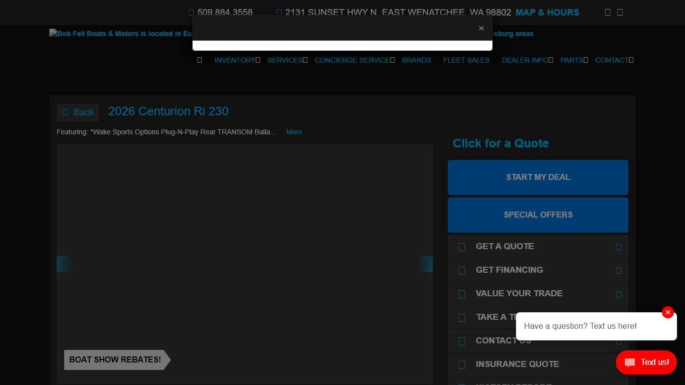2026 Centurion Ri 230 Bob Feil Boats & Motors